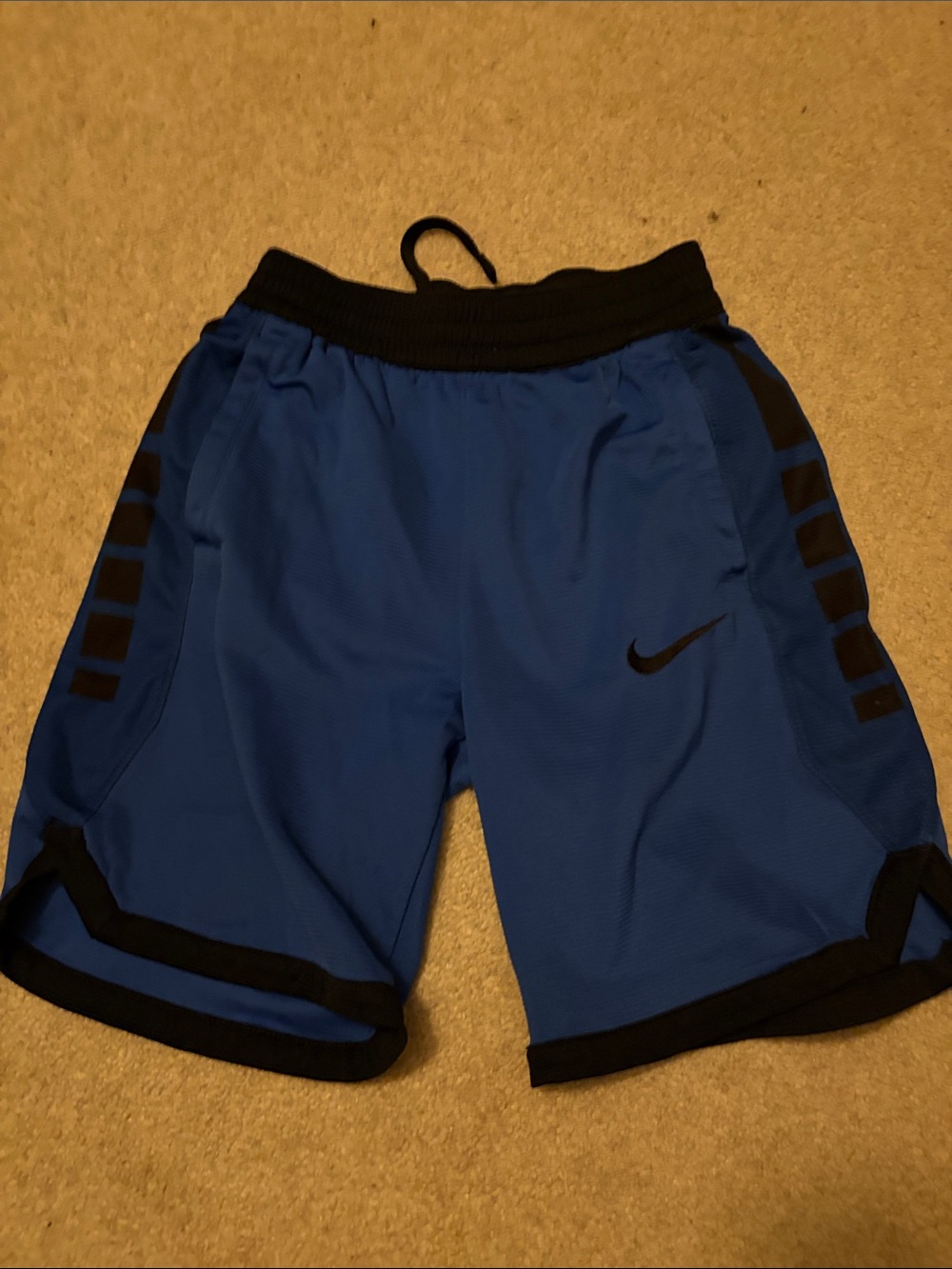 Nike Men's Royal Blue Athletic Shorts with Black Trim
